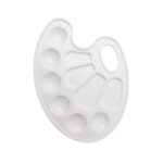 Palitra oval alb Uniopt