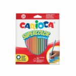 Set 24 creioane colorate Supercolor CARIOCA