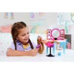Papusa Barbie si Salon De Coafura, Par Cu Schimbare De Culoare MATTEL - imagine 3