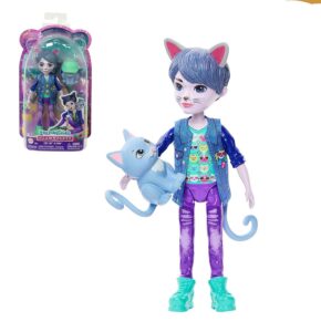 Set de joc Enchantimals - Papusa Cole cu pisica MATTEL