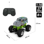 Masina cu telecomanda Bigfoot Off-road – Dinosaur, 1:16, 27 MHz, Sulong Toys — изображение 2