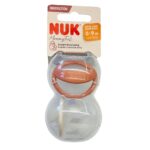 NUK Suzeta silicon Mommyfeel 0-9 luni in cutie N2