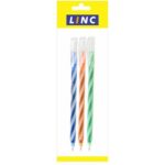 Ручка шариковая LINC Candy синяя 3 шт