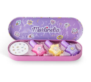 Set 3 lacuri de unghii si stickere Super Girl MARTINELIA - imagine 2