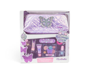 Set de frumusete si penar Shimmer Wings Pencil Case MARTINELIA