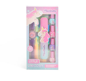 Set balsam de buze, ceas si 4 lacuri de unghii Little Unicorn MARTINELIA