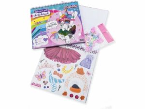Set de artizanat, Brosura de designer de moda multicolor, Animale elegante, Nice, Girabrilla - imagine 2