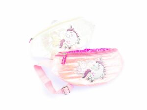 Geanta borseta Puffer waist Bag cu unicorn GIRABRILLA