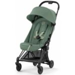 Carucior plimbare Coya Matt Black -verde deschis CYBEX