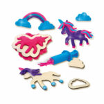 Set pasta de modelare Unicorn Neon Glitter SES - imagine 3