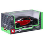Macheta auto Bugatti Chiron Sport, Bburago, rosu-negru, Bburago 1:32 - imagine 5