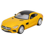 Macheta auto Mercedes-AMG GT, galben, Bburago 1:32