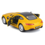 Macheta auto Mercedes-AMG GT, galben, Bburago 1:32 - imagine 3