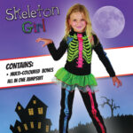Costum pentru fete Skeleton Multicolour M RUBIES — изображение 4