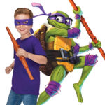 Set echipament cu toiagul lui Donatello Testoasele Ninja seria Movie III TMNT — изображение 3