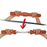 Set echipament cu nunchaku lui Michelangelo Testoasele Ninja seria Movie III TMNT - imagine 4