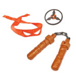 Set echipament cu nunchaku lui Michelangelo Testoasele Ninja seria Movie III TMNT