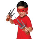 Set echipament cu pumnalul lui Raphael Testoasele Ninja seria Movie III TMNT - imagine 2