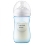 Avent Biberon Natural Response din plastic tetina din silicon 260ml Blue 1m+
