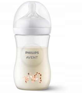 Avent Biberon Natural Response din plastic tetina din silicon 260ml Jirafa 1m+ — изображение 3