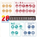 Instrument muzical Pian negru cu indicatoare pe taste - imagine 5