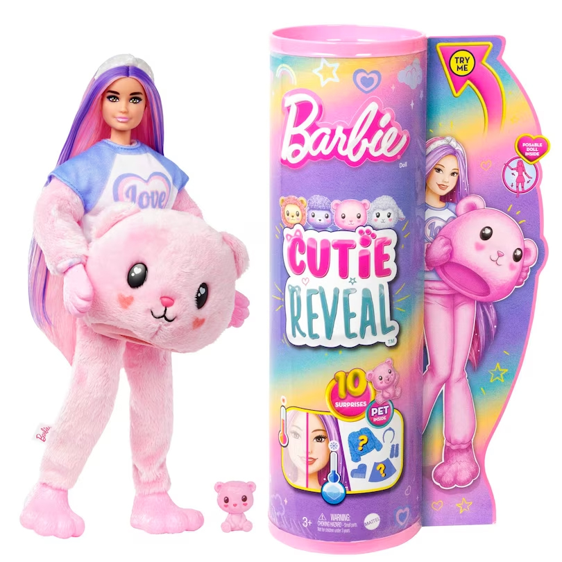 Papusa Barbie Cutie Reveal Teddy MATTEL Toys Toys