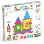 Set de constructie magnetic HOUSE 55 piese Supermag