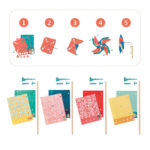 Set DIY moristi de vant, modele cu flori Djeco - imagine 2