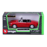 Macheta auto Alfa Romeo Spider 1966, Bburago, rosie, 1:32 - imagine 5