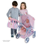 Carucior p/u papusi GALA 3x1 cu geanta -75cm Decuevas — изображение 2