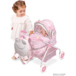 Carucior Maria 56cm - roz DeCuevas - imagine 3