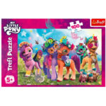 Puzzle - "100" - Funny Ponies / Hasbro, My Little Pony Trefl - imagine 2