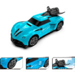 Masina cu telecomanda Spray Car- Sport (albastru, 1:24, cu efecte luminoase si de fum) - imagine 4