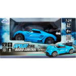 Masina cu telecomanda Spray Car- Sport (albastru, 1:24, cu efecte luminoase si de fum) - imagine 5