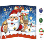 Mix de ciocolate Advent Calendar Xmas 127g Kinder - imagine 2