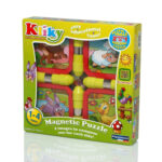 Set de constructie magnetic - Puzzle animale de la ferma Kliky