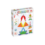 Set de constructie magnetic MULTICOLOR 30 piese Supermag
