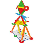 Set de constructie magnetic MULTICOLOR 60 piese Supermag — изображение 4