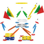Set de constructie magnetic MULTICOLOR 60 piese Supermag — изображение 5