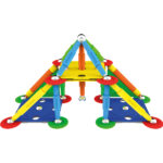 Set de constructie magnetic MULTICOLOR 60 piese Supermag — изображение 2