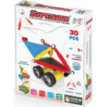 Set de constructie magnetic WHEELS 30 piese Supermag