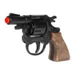 PISTOL Revolver 8 cartusi negru (plastic) GONHER - imagine 2
