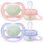 Suzeta din silicon Girl 0-6m 2 buc Avent - imagine 2