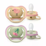 Suzeta din silicon Girl 0-6m 2 buc Avent - imagine 2