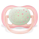 Suzeta din silicon Girl 0-6m 2 buc Avent - imagine 3