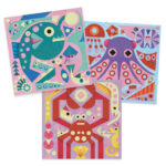 Atelier creativ cu nisip fluorescent, Luminile din ocean DJECO - imagine 5