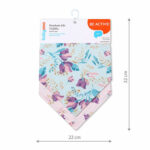 Barbite cu doua straturi (2 buc) 0+ FLORAL BabyOno - imagine 3