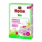 Terci cu lapte de capra de orez cu zmeura si banana (6 luni+) 200g Holle Organic