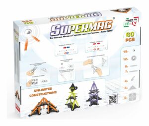 Set de constructie magnetic TECHNICOLOR 60 piese Supermag — изображение 4
