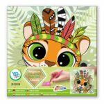 Pictura pe numere diamant pe panza in asort. 20x20cm Grafix - imagine 2